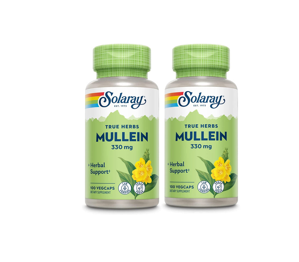 SOLARAY Mullein Leaf 330mg bottle - front view
