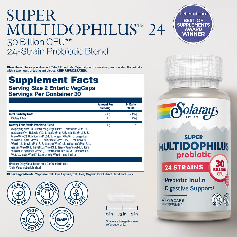 60 enteric VegCaps in bottle
