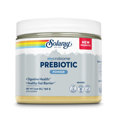 SOLARAY Mycrobiome Prebiotic Powder bottle on white background