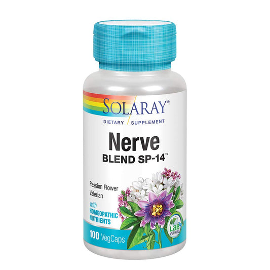 SOLARAY Nerve Blend SP-14 bottle and label