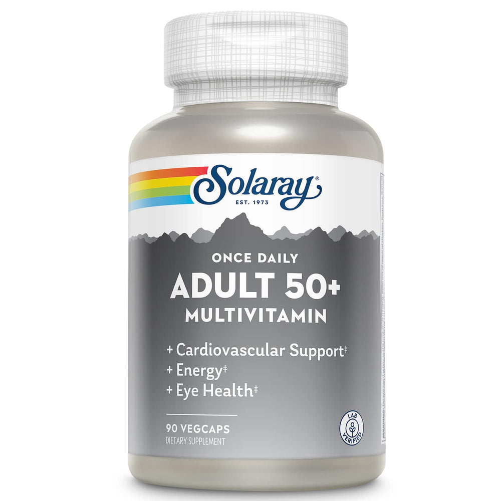 Bottle of Solaray Once Daily 50+ Multivitamin