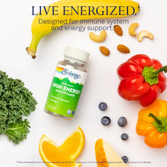 Herb and whole-food blend imagery representing SOLARAY ingredients