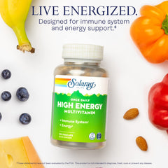 Nutrition facts label graphic for SOLARAY multivitamin