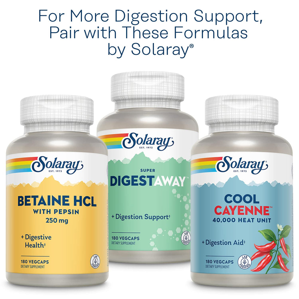 Digestive and joint support imagery for SOLARAY Ginger 1080 mg