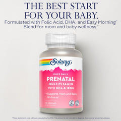 Solaray prenatal vitamins bottle highlighting 90 servings