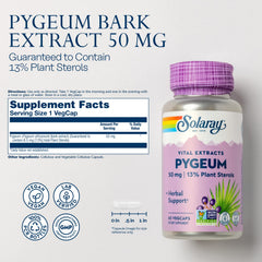 Pygeum Bark Extract 50mg capsules