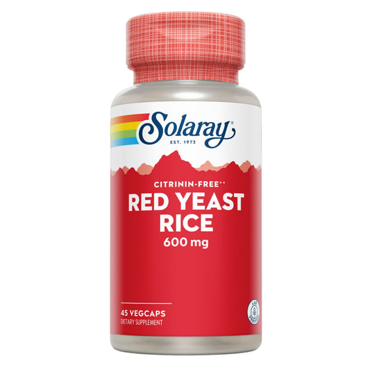 SOLARAY Red Yeast Rice 600 mg bottle front view