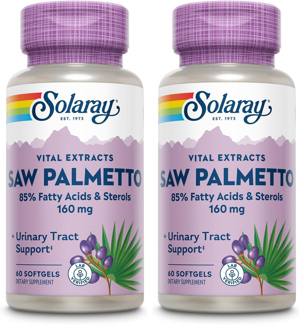 SOLARAY Saw Palmetto Extract Pack of 2 exterior boxes