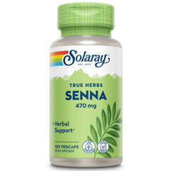 Solaray Senna Leaf Veg Cap 470mg bottle image