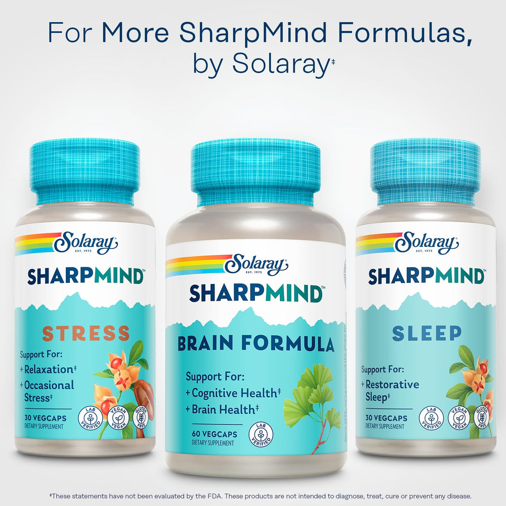 GMP-certified Solaray lab in Utah for SharpMind testing