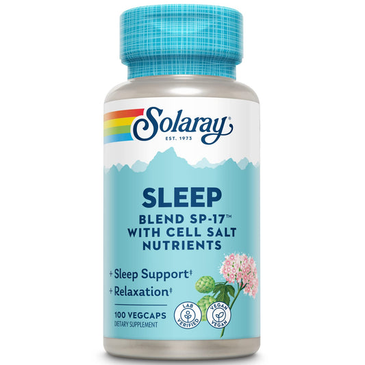 SOLARAY Sleep Blend SP-17 bottle and packaging - hero image