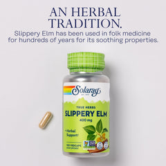 Lab verified quality and potency for SOLARAY Slippery Elm