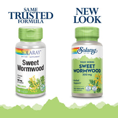 SOLARAY Sweet Wormwood Aerial Veg Cap capsules in bottle