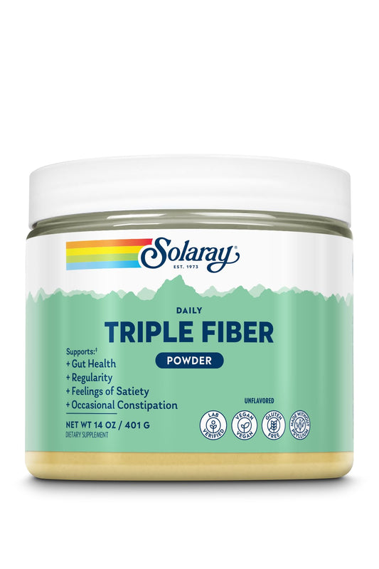 SOLARAY Triple Fiber Powder 14oz bottle