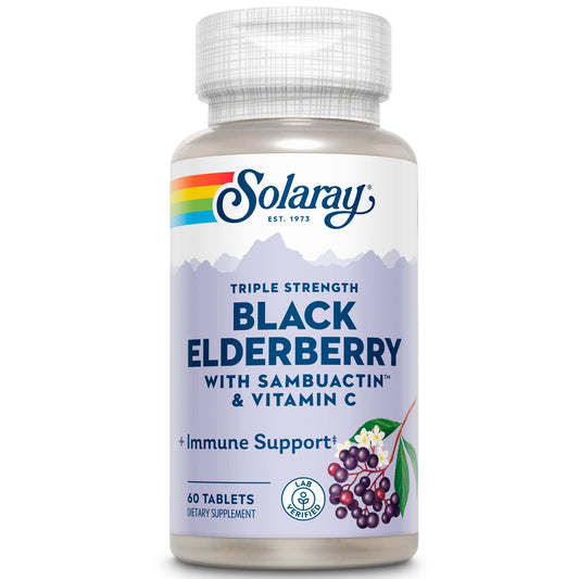 SOLARAY Triple Strength Sambuactin 1200 mg Tablets bottle front view