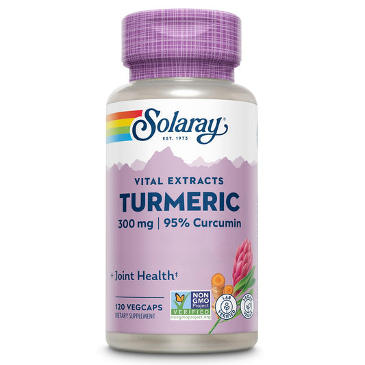 SOLARAY Turmeric 120-count bottle front label