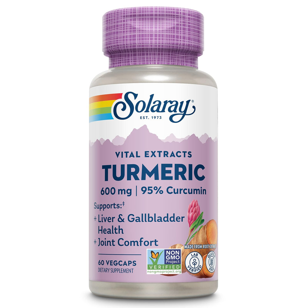 SOLARAY Turmeric 600mg bottle – front packshot