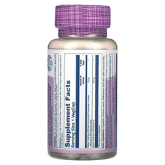 Close-up of SOLARAY Valerian Root Extract 50 mg bottle