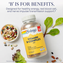 SOLARAY Vitamin B Complex packaging on shelf illustrating GMP quality
