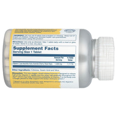 Close-up of two-stage timed-release vitamin C formula concept