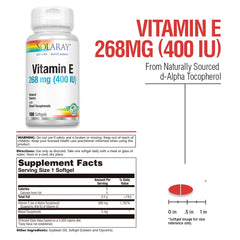 Ingredients: natural d-Alpha Tocopherol with mixed tocopherols