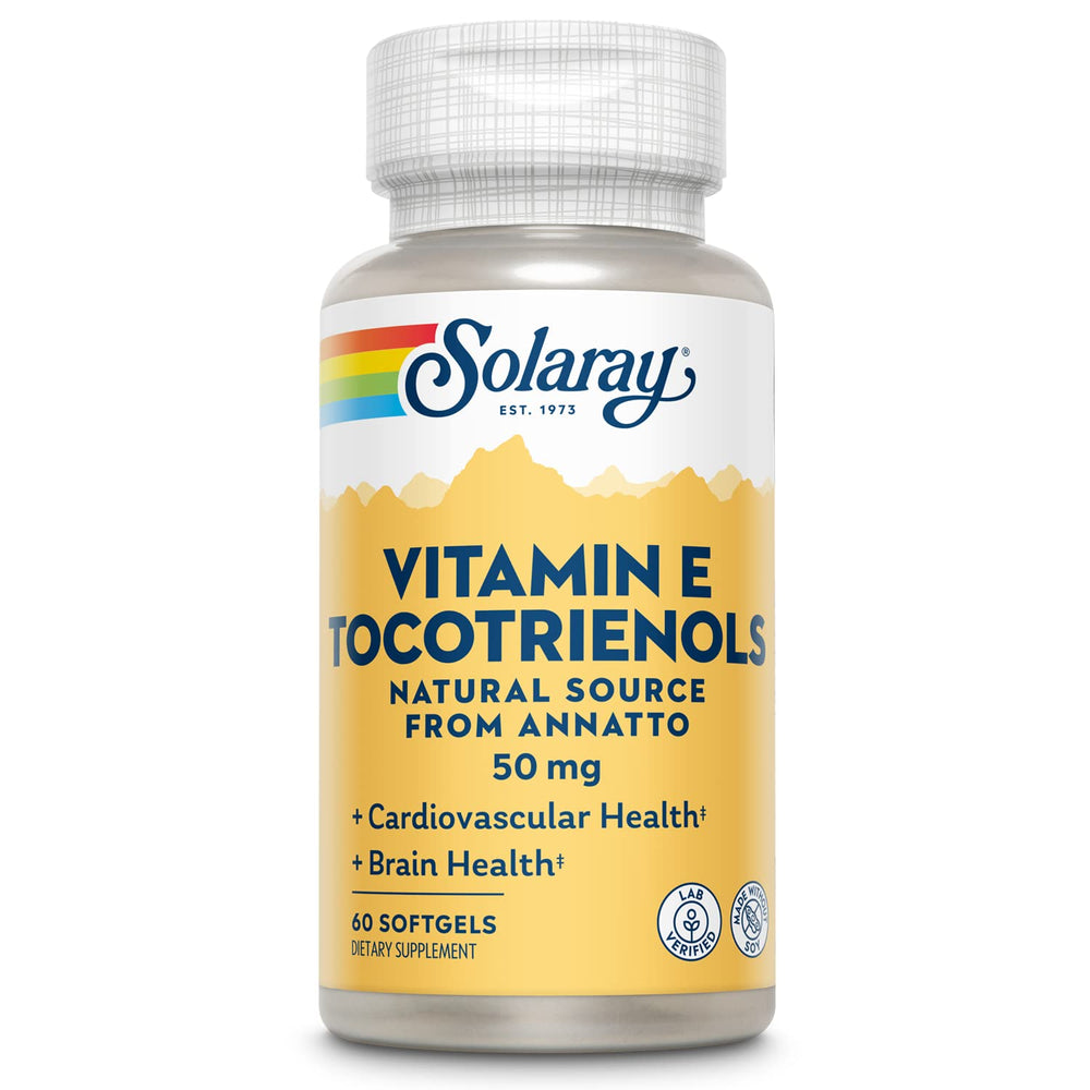 SOLARAY Vitamin E Tocotrienols 50mg bottle – front view