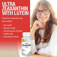 Close-up of SOLARAY Zeaxanthin 6 mg bottle