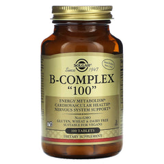 Solgar B-Complex 100 bottle with label