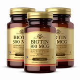 Solgar Biotin 300 mcg bottle and label