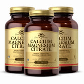 Solgar Calcium Magnesium Citrate 3-pack bottles exterior