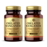 Front view of Solgar Chelated Manganese bottle showing 200 servings