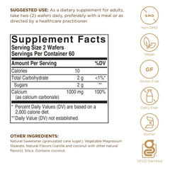 Back view showing supplement facts and ingredients