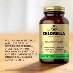 Solgar Chlorella 100-serving bottle