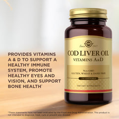 Molecularly distilled Solgar Cod Liver Oil bottle close-up