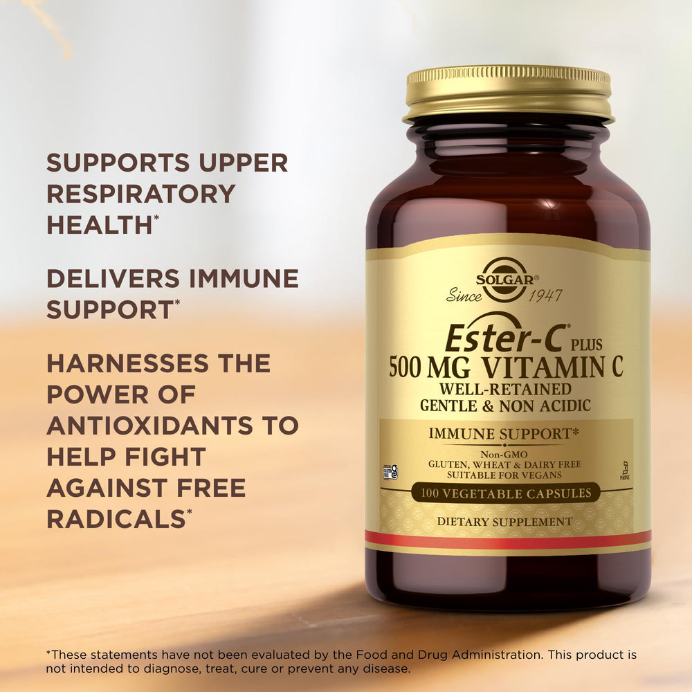 Solgar Ester-C Plus 500 mg Vitamin C immune support benefits