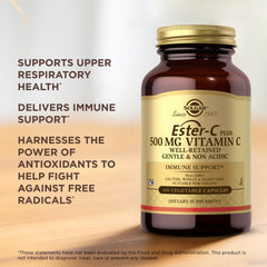 Solgar Ester-C Plus 500 mg Vitamin C immune support benefits