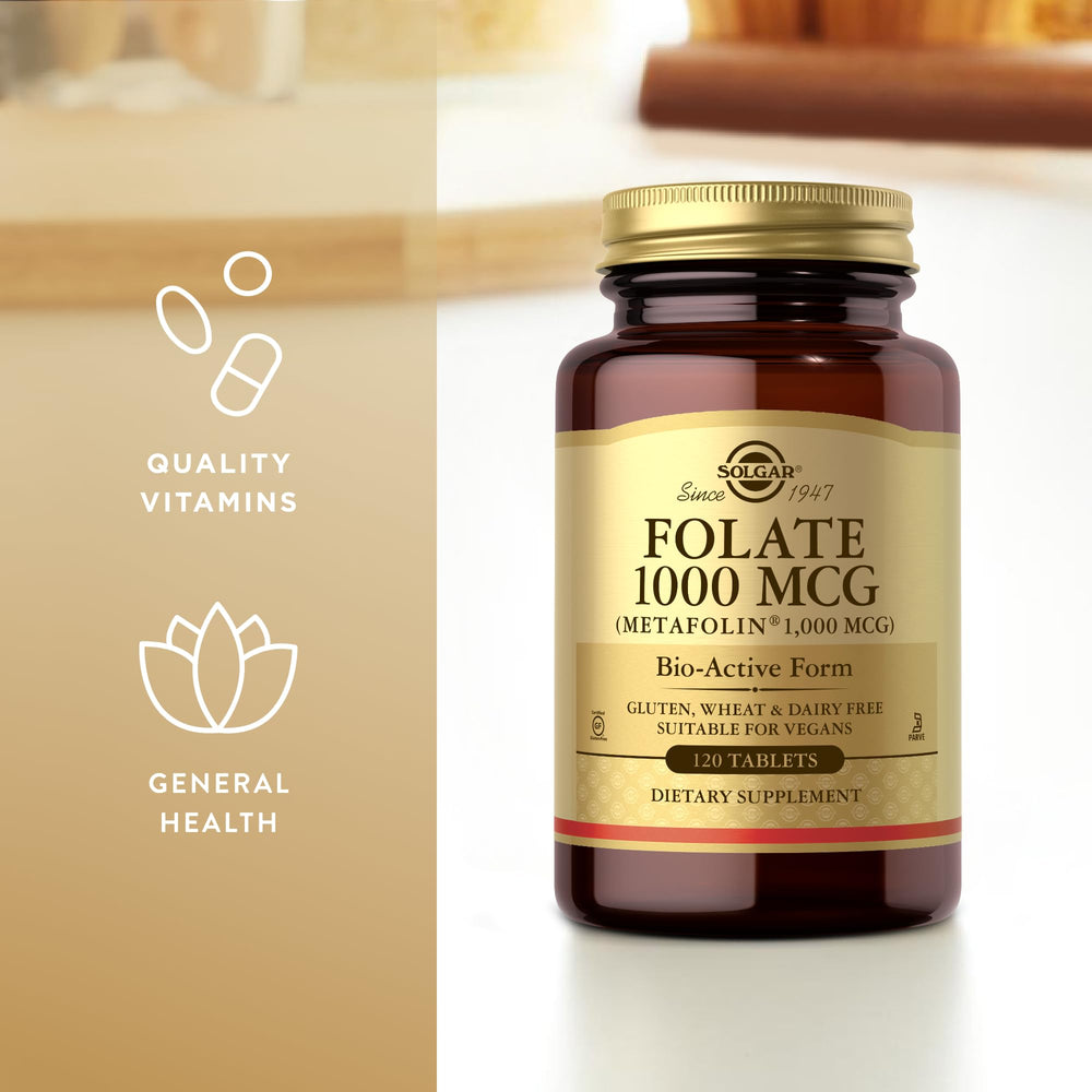 Nutritional information for Solgar Folate 1000 mcg