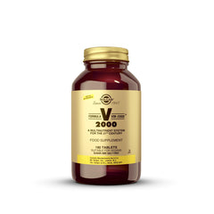 Solgar Formula VM-2000 bottle front shows a comprehensive daily multinutrient blend.