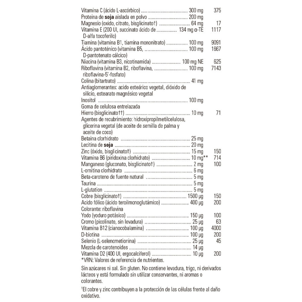 Solgar Formula VM-2000 tablets closeup demonstrates easy two-tablet daily dose.