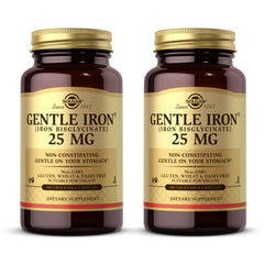 Solgar Gentle Iron 25 mg bisglycinate capsules – 2-pack front view