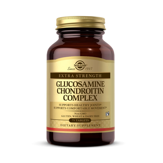 Solgar Glucosamine Chondroitin 75 tablets bottle - main image