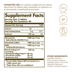 Solgar product label showing 120 tablets per bottle and pack of 2
