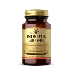 Solgar Inositol 500 mg bottle with label