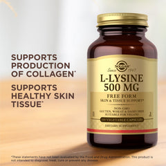 Solgar L-Lysine 500 mg label and packaging artwork