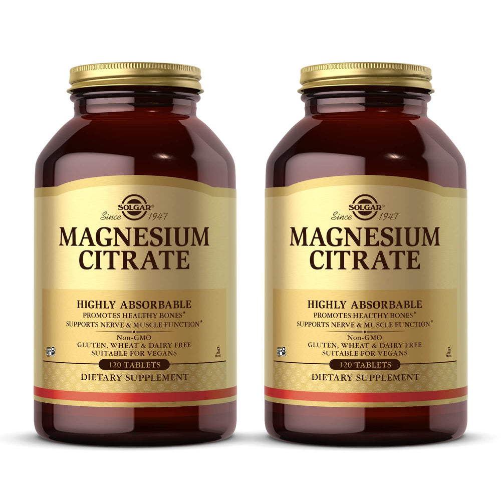Solgar Magnesium Citrate 120 Tablets Pack 2 hero image