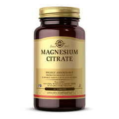 Solgar Magnesium Citrate bottle front view
