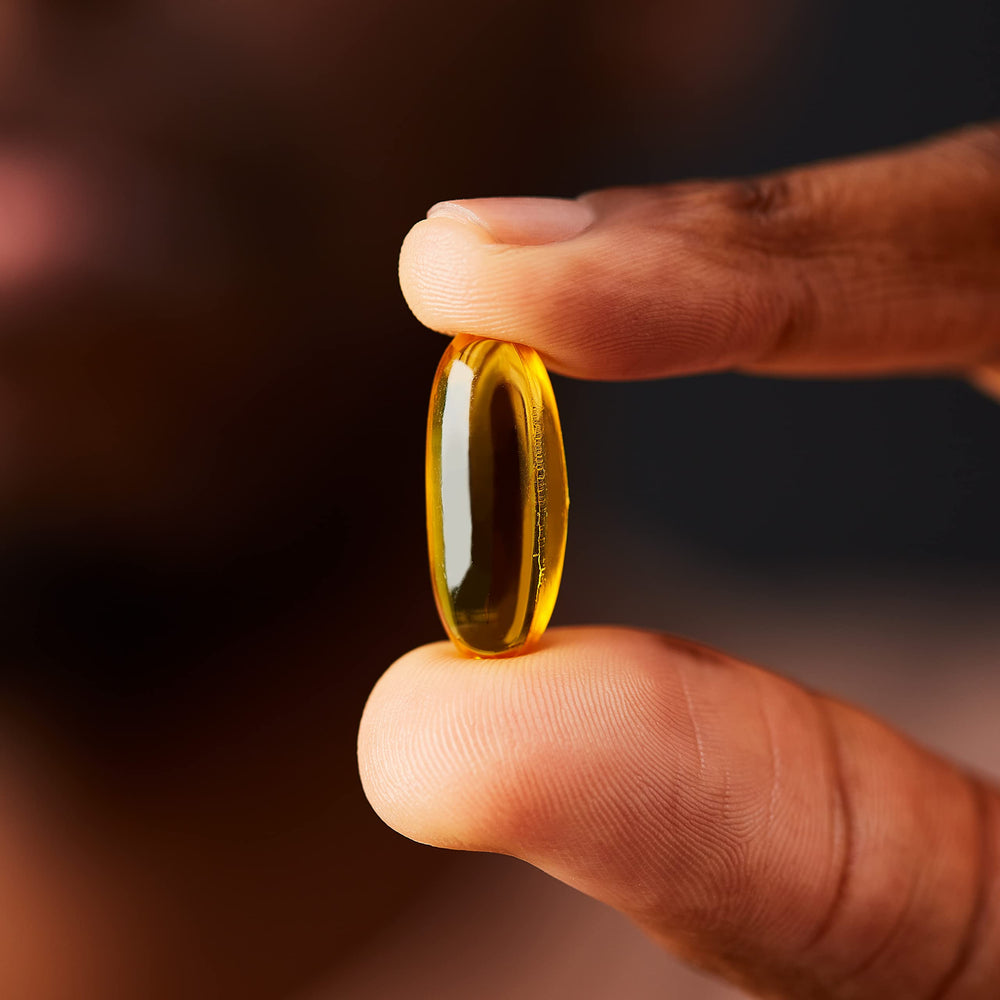 Softgel capsules close-up