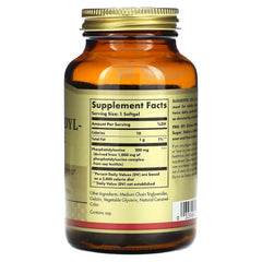 Close-up of 60 softgels