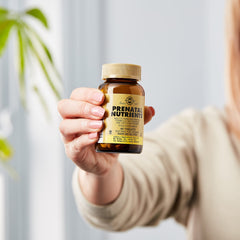 Bottle of Solgar Prenatal Nutrients with capsules