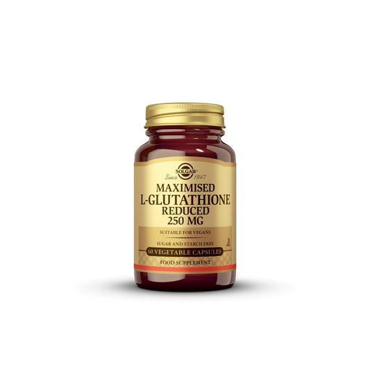Solgar Reduced L-Glutathione 250 mg bottle front view